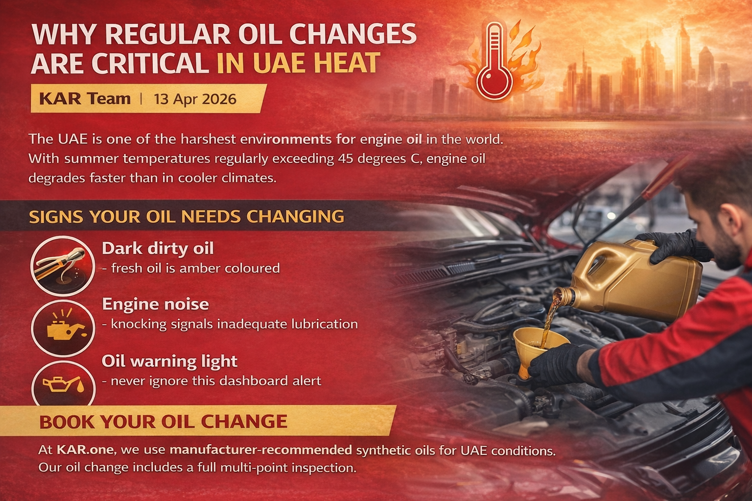 Why Regular Oil Changes Are Critical in UAE Heat